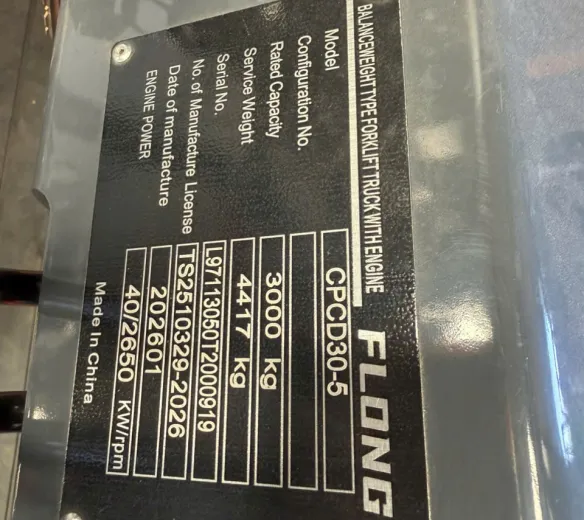 xe nâng dầu Trung Quốc FLONG CPCD30-5 3 tấn